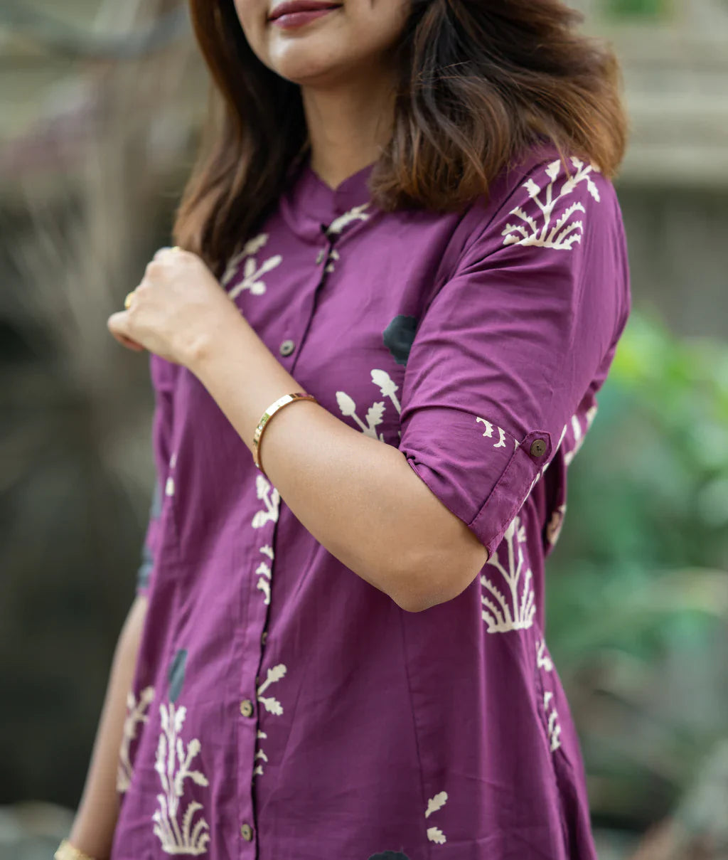 WOMEN CASUAL COTTON PRINTED CO-ORD SET