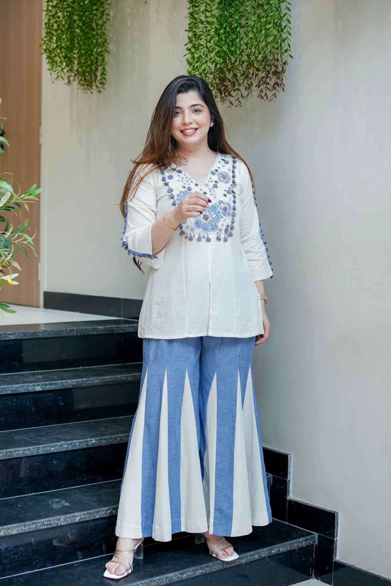 Women Embroidered Co Ord Set