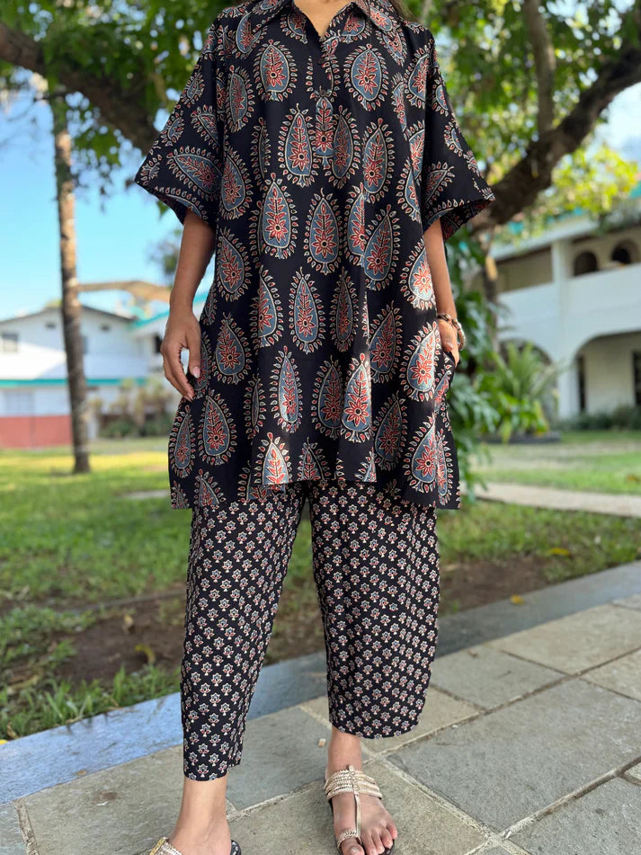 WOMEN CASUAL PRINTED CO-ORD SET