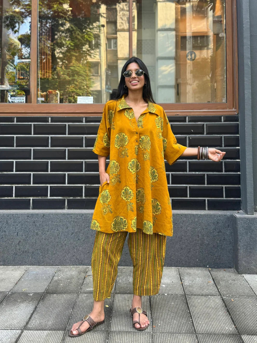 WOMEN CASUAL PRINTED CO-ORD SET