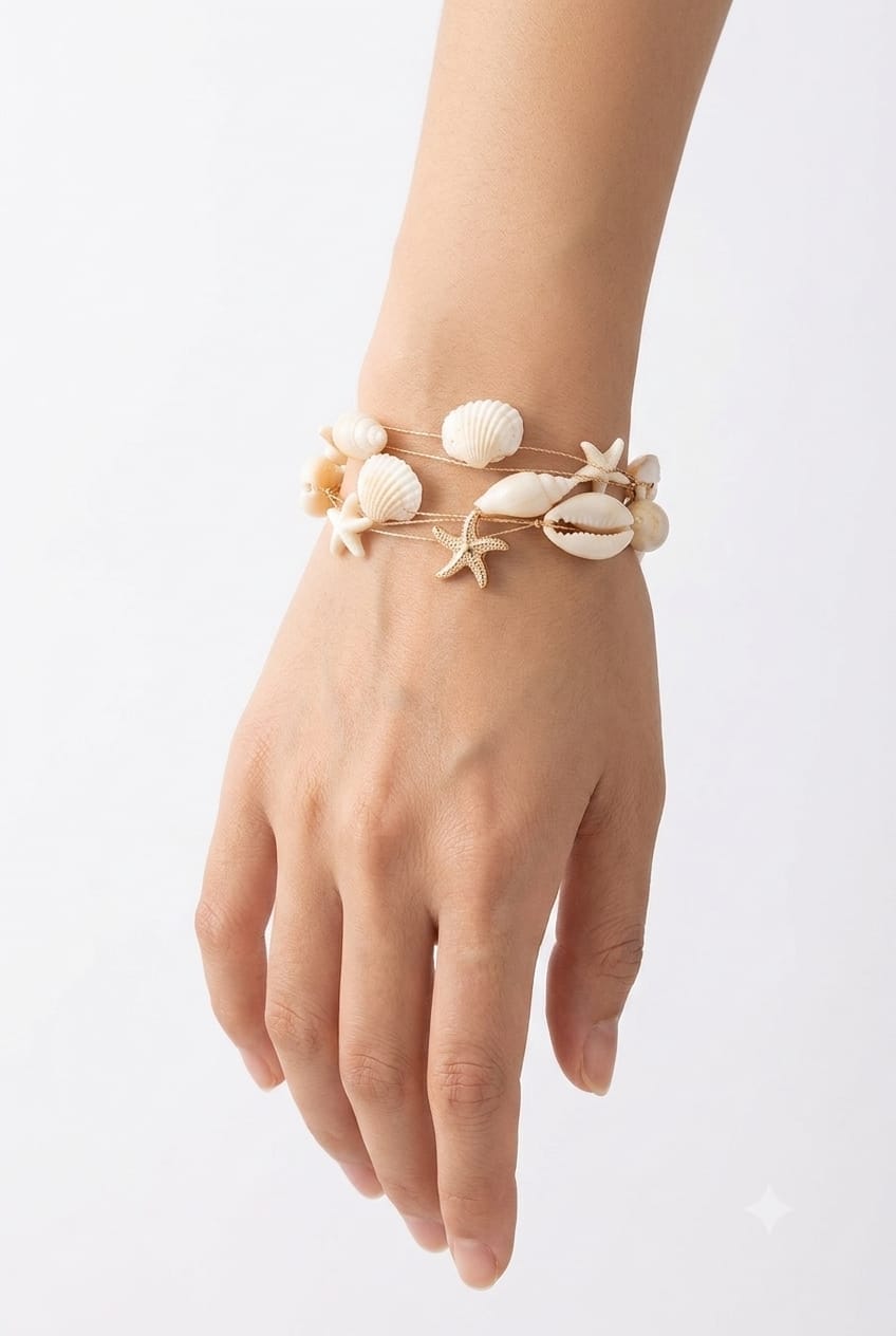 Boho Luxe Multi-Layer Cowrie Shell & Natural Seashell Bracelet for Women